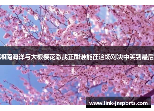 湘南海洋与大板樱花激战正酣谁能在这场对决中笑到最后